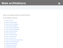 Tablet Screenshot of mala-architektura.co